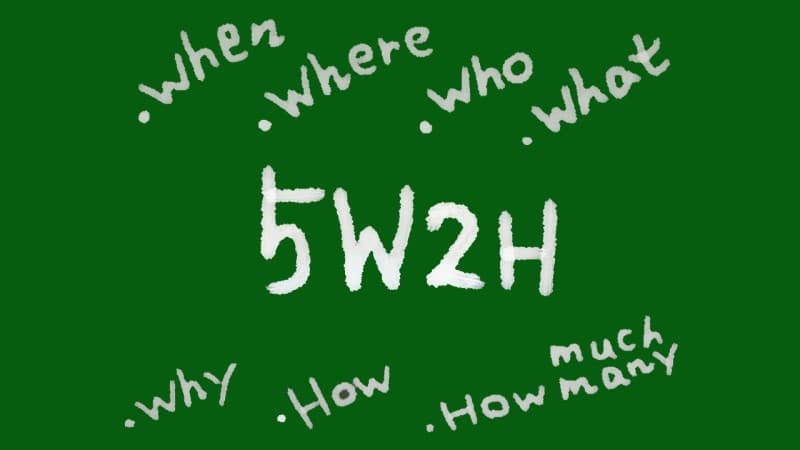 5W2Hは5W1Hの進化版