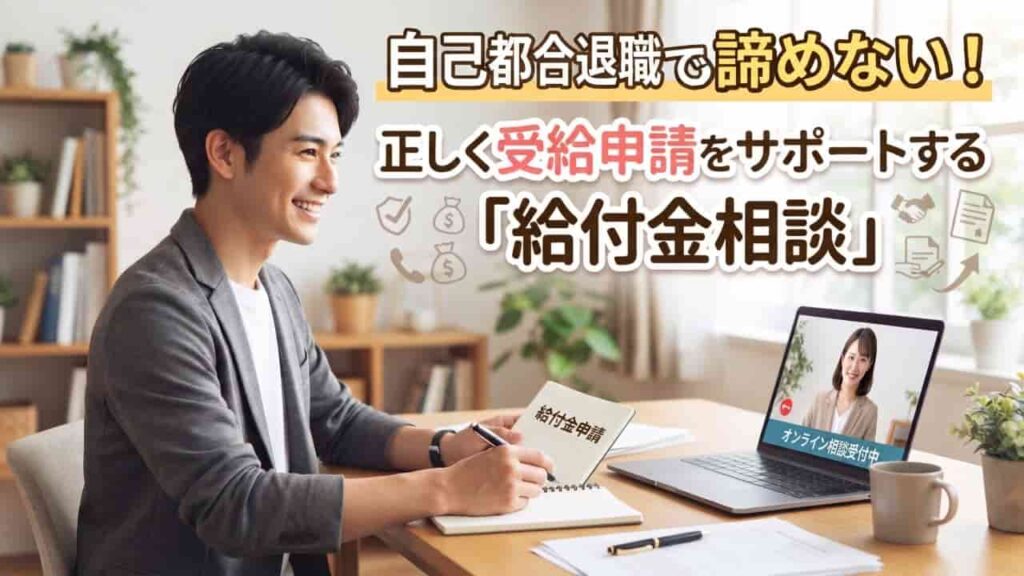 自己都合退職でもあきらめない!適切な受給申請をサポートする「給付金相談」